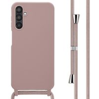 imoshion Coque en silicone avec cordon Samsung Galaxy A25 (5G) - Sand Pink