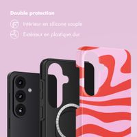 Selencia Coque arrière Vivid avec MagSafe Samsung Galaxy S26 - Dream Swirl Pink