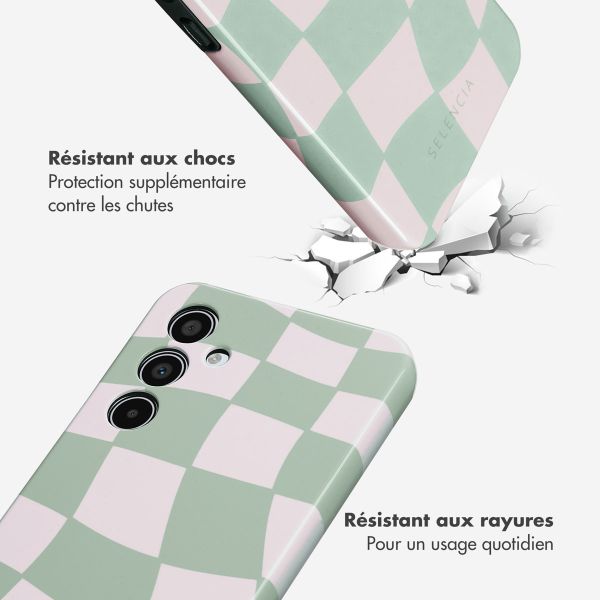 Selencia Coque arrière Vivid Samsung Galaxy A35 - Groovy Sage Green