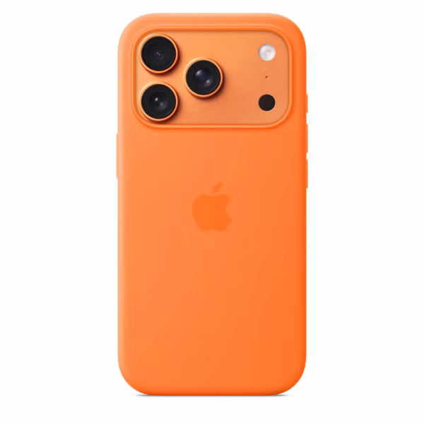 Apple Coque en silicone avec MagSafe Apple iPhone 17 Pro - Orange