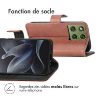 imoshion Étui de télephone portefeuille Motorola Edge 70 - Marron
