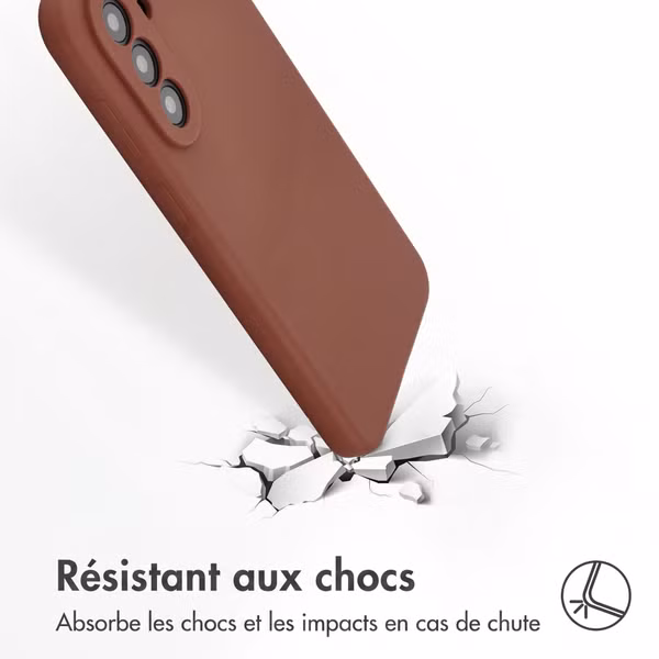 Accezz Coque Liquid Silicone Samsung Galaxy A57 (5G) - New Tea Brown