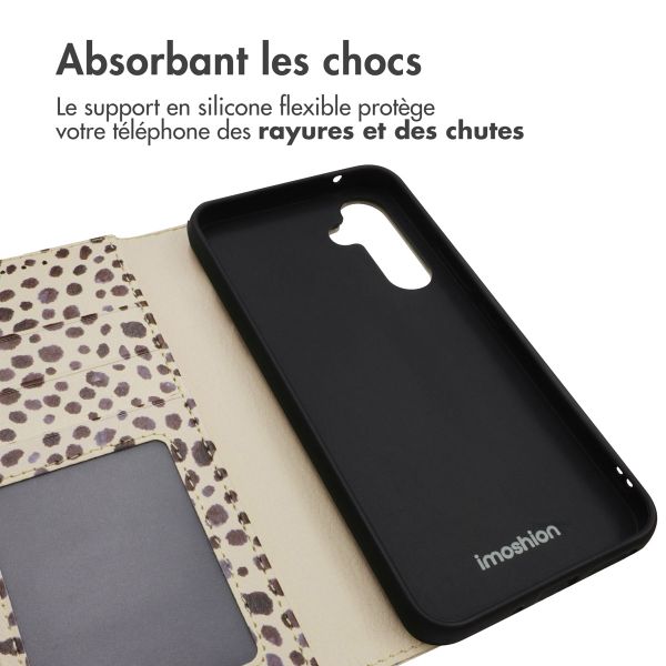 imoshion Étui de télephone portefeuille Design Samsung Galaxy A54 (5G) - Black And White Dots
