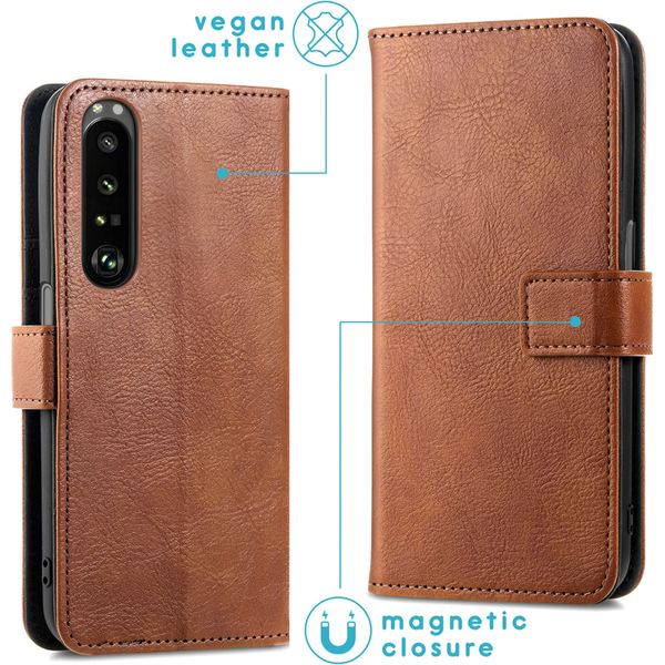 imoshion Étui de télephone portefeuille Sony Xperia 1 III - Marron