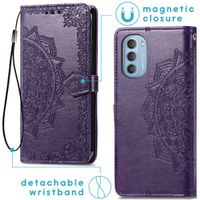 imoshion Etui de téléphone portefeuille Mandala Motorola Moto G51 - Violet