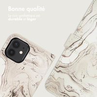 imoshion Étui de téléphone portefeuille Design Apple iPhone 11 - Sandy Marble