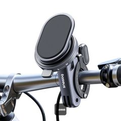 Baseus Support de Téléphone PrimeTrip vélo/moto/scooter - Ring Stand - Magnétique - Universel - Cosmic Black