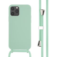 imoshion Coque en silicone avec cordon Apple iPhone 12 (Pro) - Vert menthe