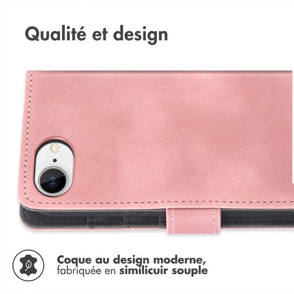 imoshion Etui de télephone portefeuille avec cordon Apple iPhone 17e / 16e - Rose