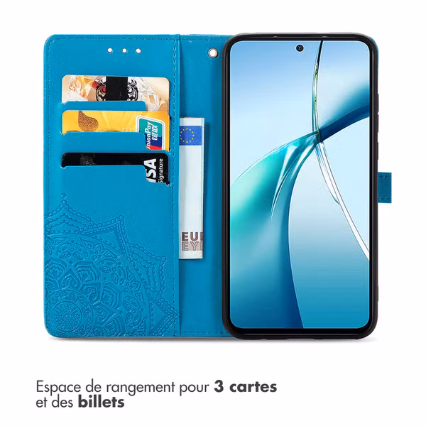 imoshion Etui de télephone Mandala Motorola Edge 70 - Turquoise