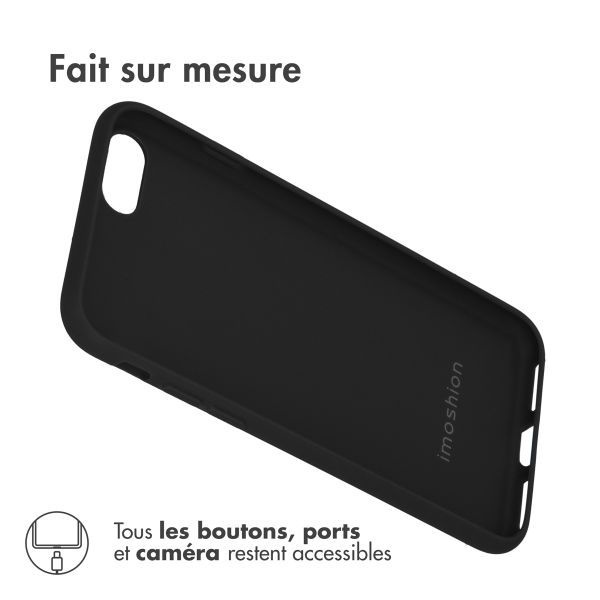 imoshion Coque Couleur iPhone SE (2022 / 2020) / 8 / 7 - Noir