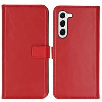 Selencia Étui portefeuille en cuir véritable Samsung Galaxy S23 - Rouge