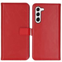 Selencia Étui de téléphone portefeuille en cuir véritable Samsung Galaxy S23 - Rouge