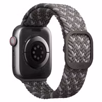 Uniq Bracelet tressé Aspen Designer Edition Apple Watch Series 1 t/m 11 / SE / Ultra (44/45/46/49 mm) - Pebble Grey