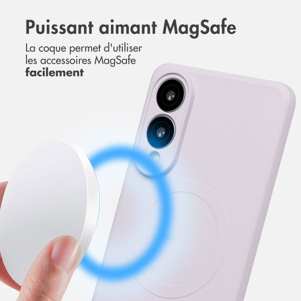 imoshion Coque Couleur avec MagSafe Samsung Galaxy S25 Edge - Violet