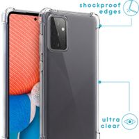 imoshion Coque arrière transparente avec cordon Samsung Galaxy A72 - Noir