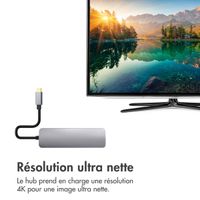 Accezz Hub USB-C 5-en-1 - 4K 30Hz Ultra HD - Charge de 100 watts - Station d'accueil