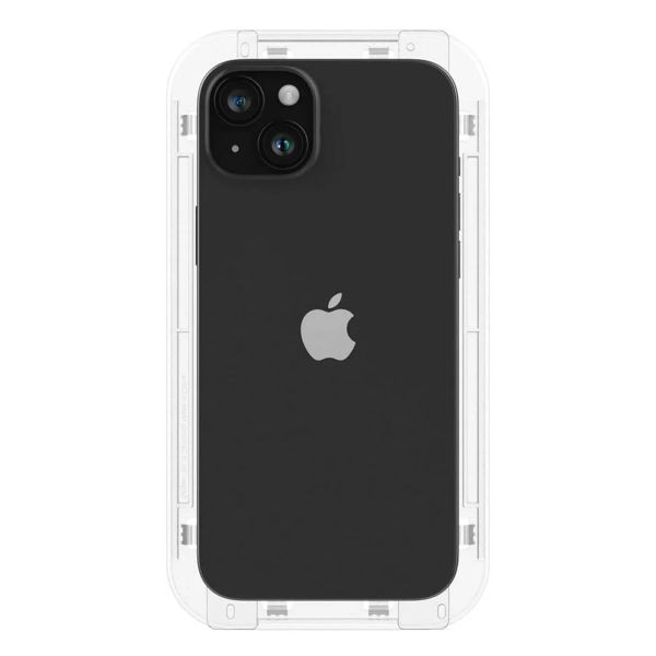 Spigen EZ Fit Glas.tR avec plateau d'installation - 1 pack Apple iPhone 15
