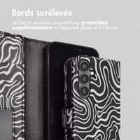 imoshion Étui de télephone portefeuille Design Samsung Galaxy S23 FE - Black And White