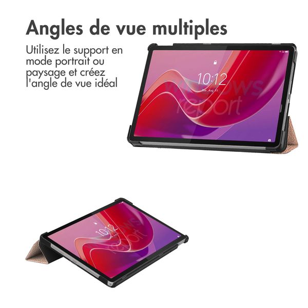 imoshion Coque tablette Trifold Lenovo Tab M11 - Rose Dorée