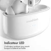 imoshion Aura Pro Écouteurs intra-auriculaires sans fil - Réduction active du bruit (ANC) - Blanc