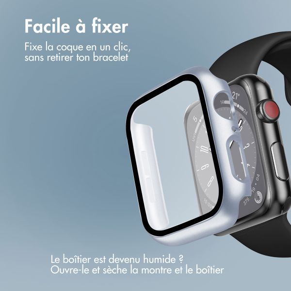 imoshion Coque rigide à couverture complète Apple Watch 4 / 5 / 6 / SE - 40 mm - Argent
