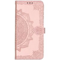 Etui de téléphone Mandala Motorola One Action - Rose clair