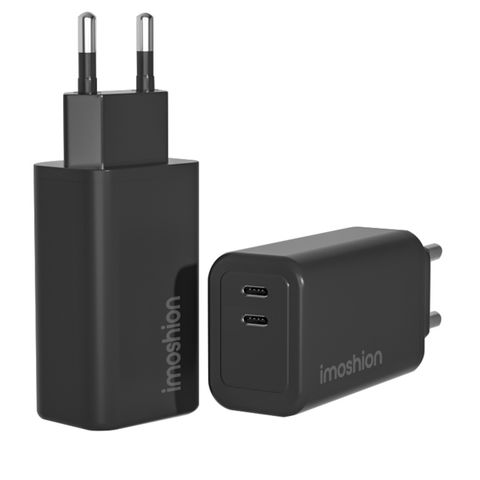 imoshion Adaptateur secteur 35 watts | 2x USB-C - Noir