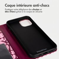 imoshion Étui de télephone portefeuille Design Apple iPhone 14 - Hearty Blush