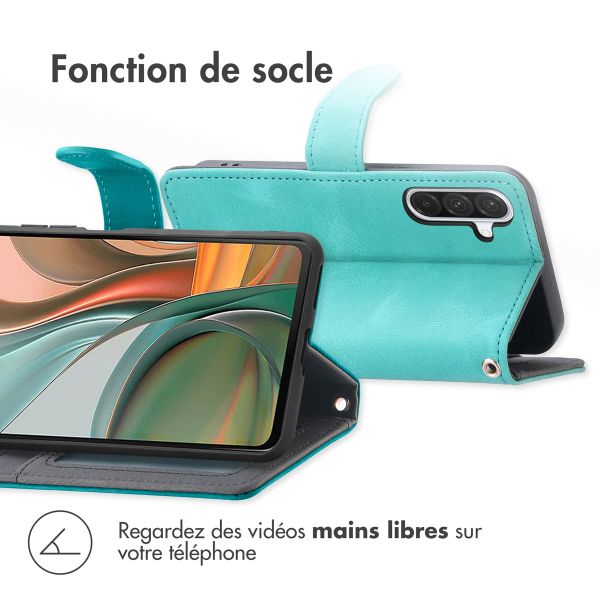 imoshion Etui de télephone portefeuille avec cordon Samsung Galaxy A36 - Turquoise
