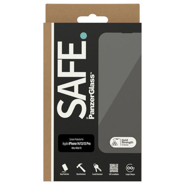 SAFE by PanzerGlass Protection d'écran Ultra-Wide Fit Apple iPhone 14 / 13 / 13 Pro