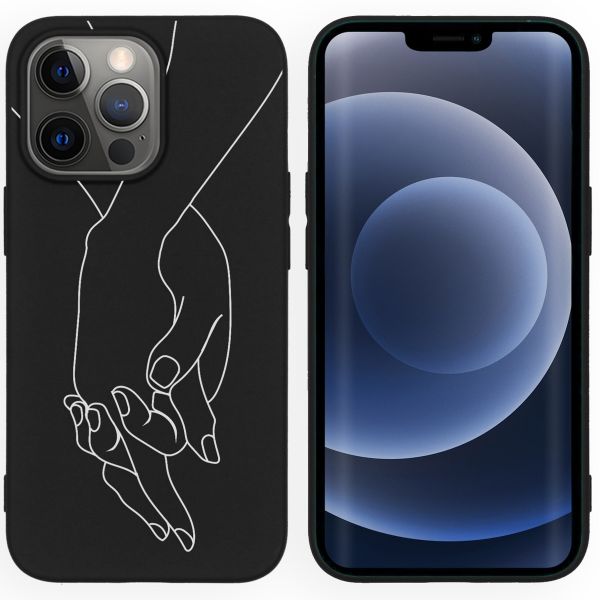 imoshion Coque Design iPhone 13 Pro - Holding Hands Black