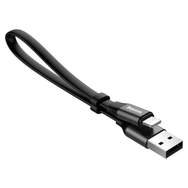 Baseus Nimble Series câble USB-A vers Lightning extra court - 23 centimètres - noir