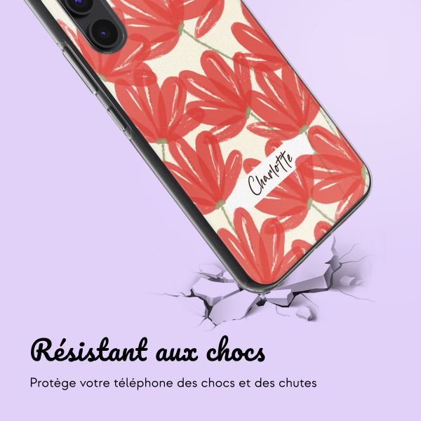 Coque personnalisée avec des fleurs Samsung Galaxy A54 (5G) - Transparent