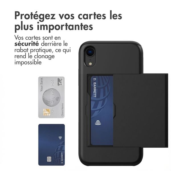 imoshion Coque arrière avec porte-cartes Apple iPhone Xr - Noir