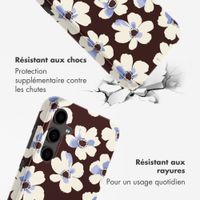 Selencia Coque arrière Vivid Samsung Galaxy S24 FE - Choco Flower Pop