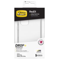 OtterBox Coque arrière React + protection d'écran Samsung Galaxy S22 Ultra - Transparent