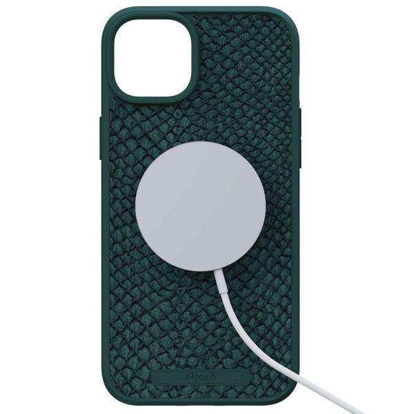 Njorð Collections Coque Salmon Leather MagSafe iPhone 15 Plus - Green