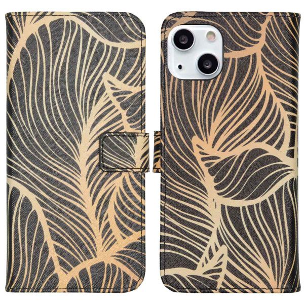 imoshion Coque silicone design iPhone 13 - Golden Leaves