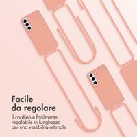 imoshion Coque de couleur avec cordon amovible Samsung Galaxy S22 - Peach
