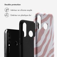 Selencia Coque arrière Vivid Tough Huawei P30 Lite - Colorful Zebra Old Pink