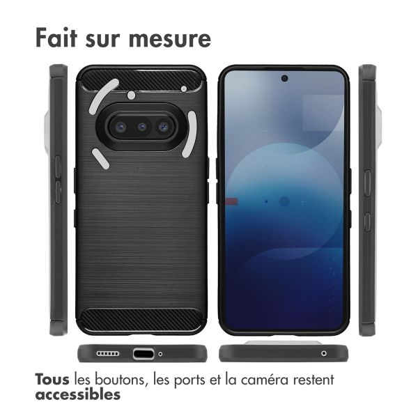 imoshion Coque Brushed Nothing Phone (3a) - Noir
