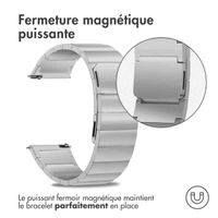 Selencia Bracelet magnétique en acier  - Connexion universelle 22 mm - Argent