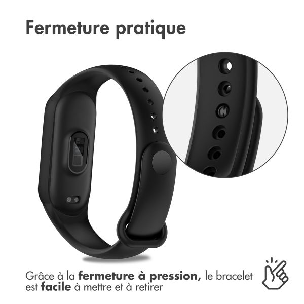 imoshion Bracelet en silicone le Xiaomi Mi Band 5 / 6 - Noir