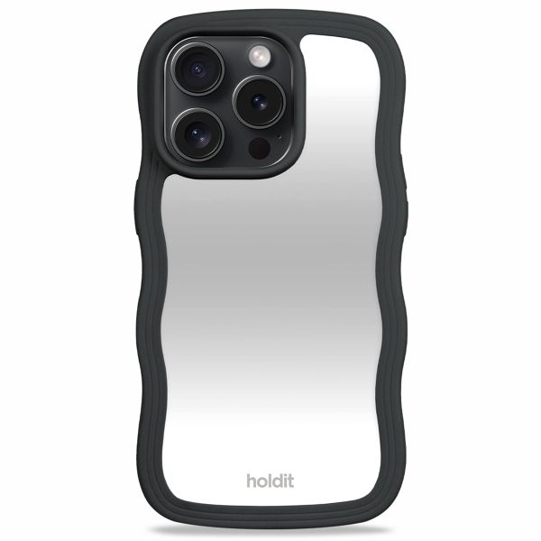 Holdit Coque Wavy iPhone 14 Pro - Black / Mirror