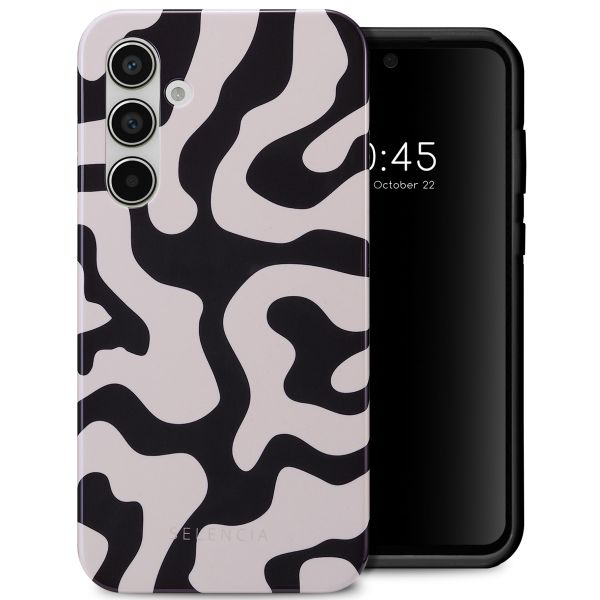 Selencia Coque arrière Vivid Tough Samsung Galaxy A55 - Art Wave Black