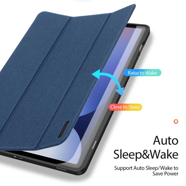 Dux Ducis Coque tablette Domo Samsung Galaxy Tab S10 Plus / Tab S9 FE Plus / Tab S9 Plus - Bleu foncé