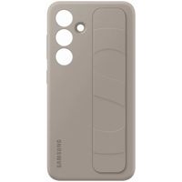 Samsung Coque arrière originale Standing Grip Galaxy S24 - Taupe