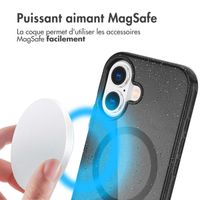 imoshion Coque Pailletée avec MagSafe Apple iPhone 17 - Noir