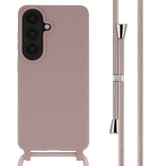 imoshion Coque en silicone avec cordon Samsung Galaxy S26 Plus - Sand Pink
